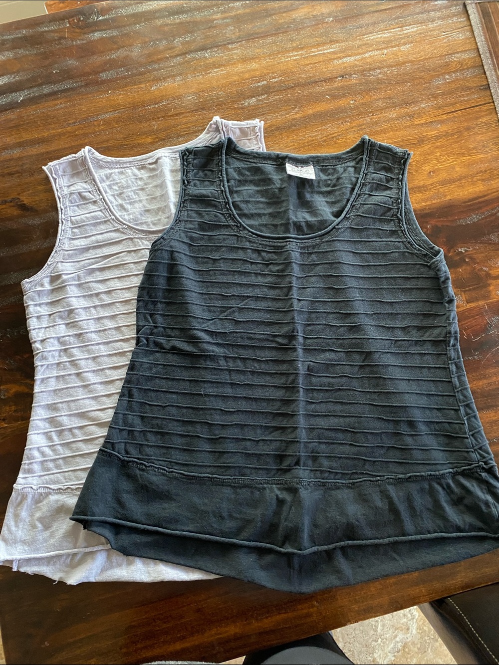 2- TanksC·M·C Black Ribbed Scoop Neck Tank Top - Women's Sleeveless Layering Tee